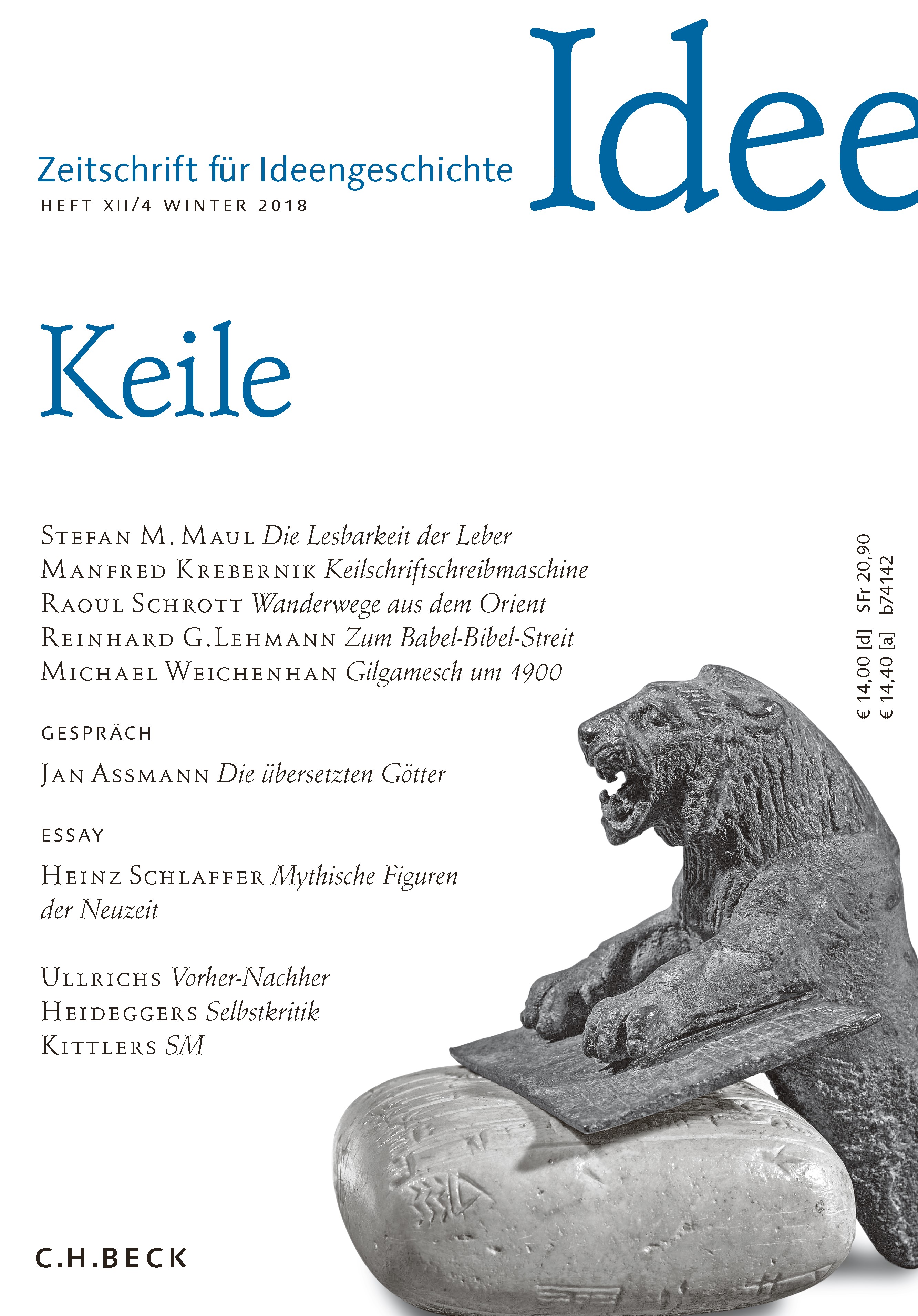 cover of Heft XII/4 Winter 2018