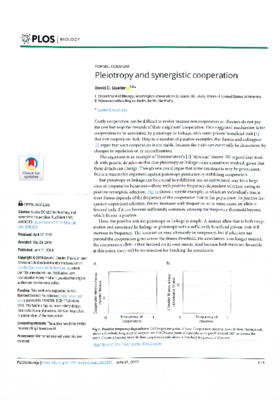 Queller-Pleiotropy.pdf