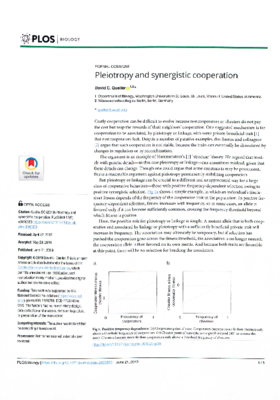 Queller-Pleiotropy.pdf