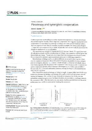 Queller-Pleiotropy.pdf