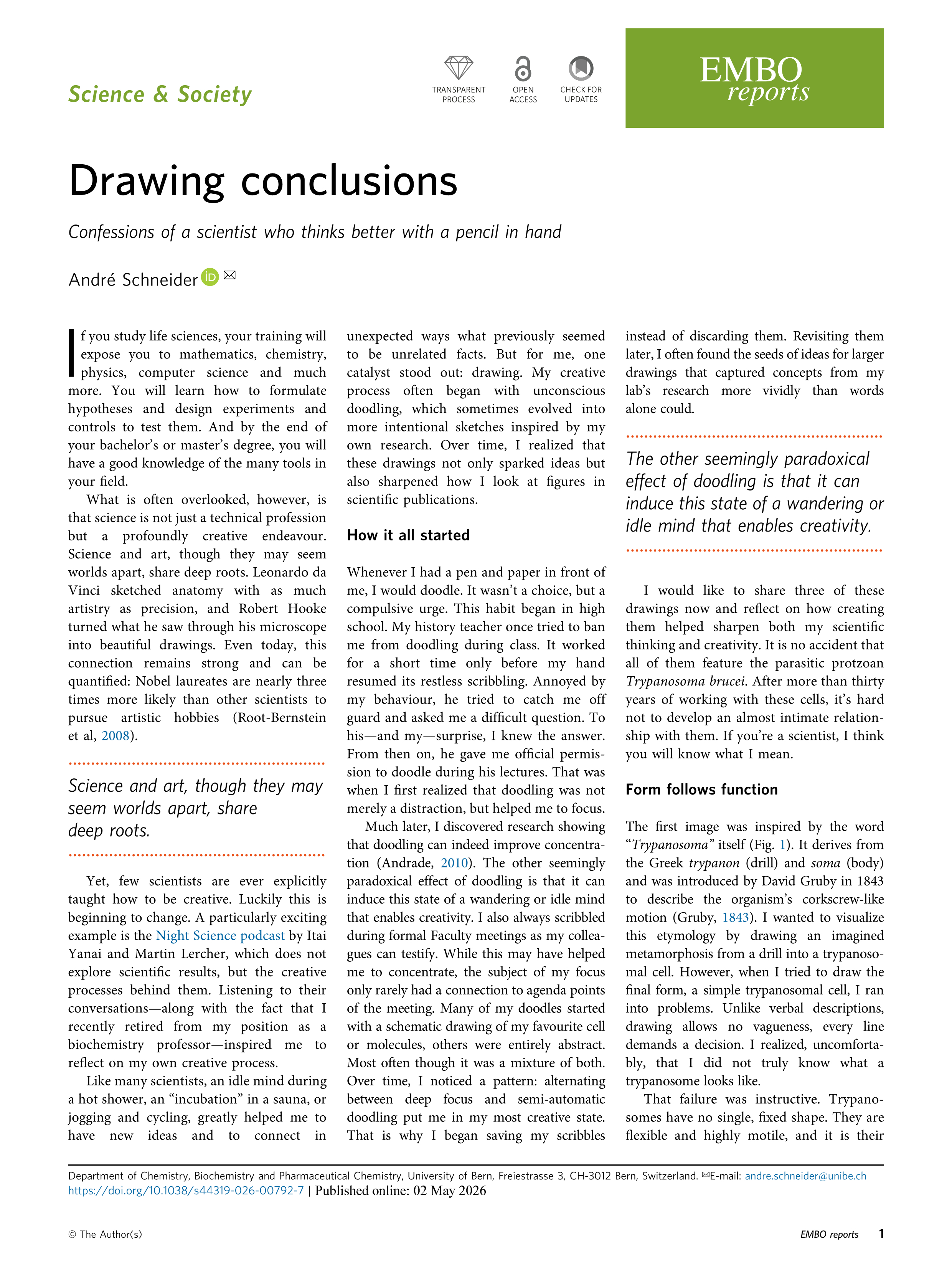 Cover von Drawing Conclusions : Confessions of a Scientist who Thinks Better With a Pencil in Hand