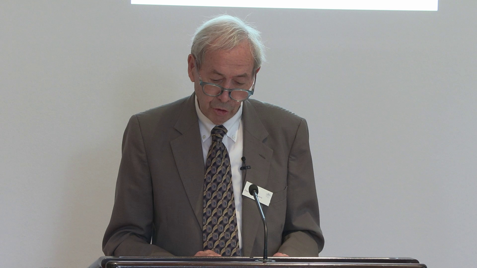Bild des Vortragenden David Blackbourn