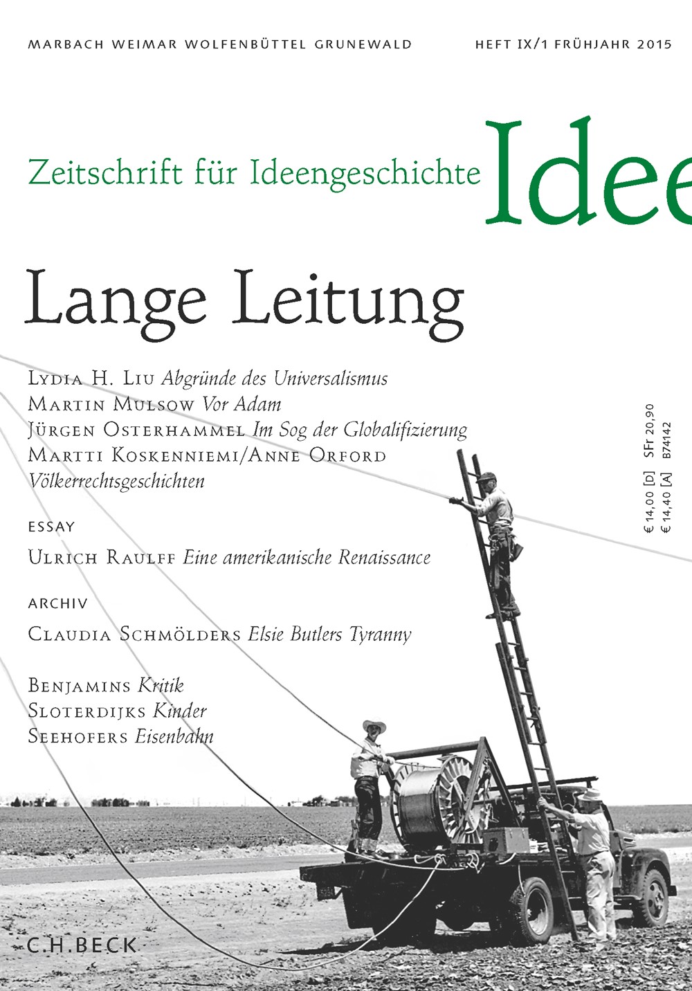 Cover von Heft IX/1 Frühjahr 2015