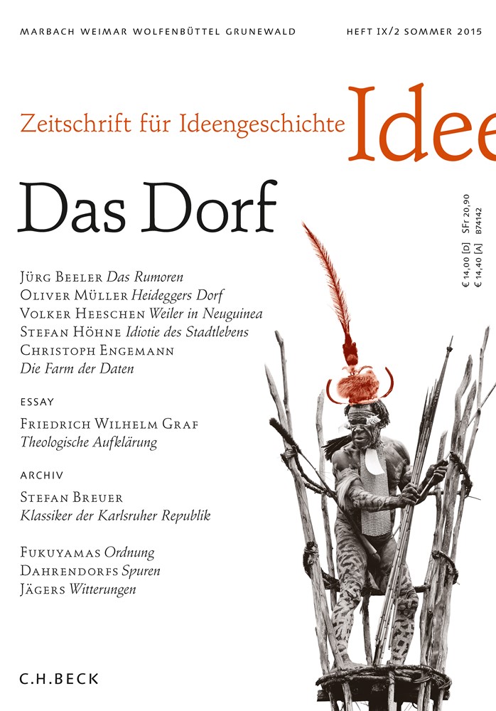 Cover von Heft IX/2 Sommer 2015