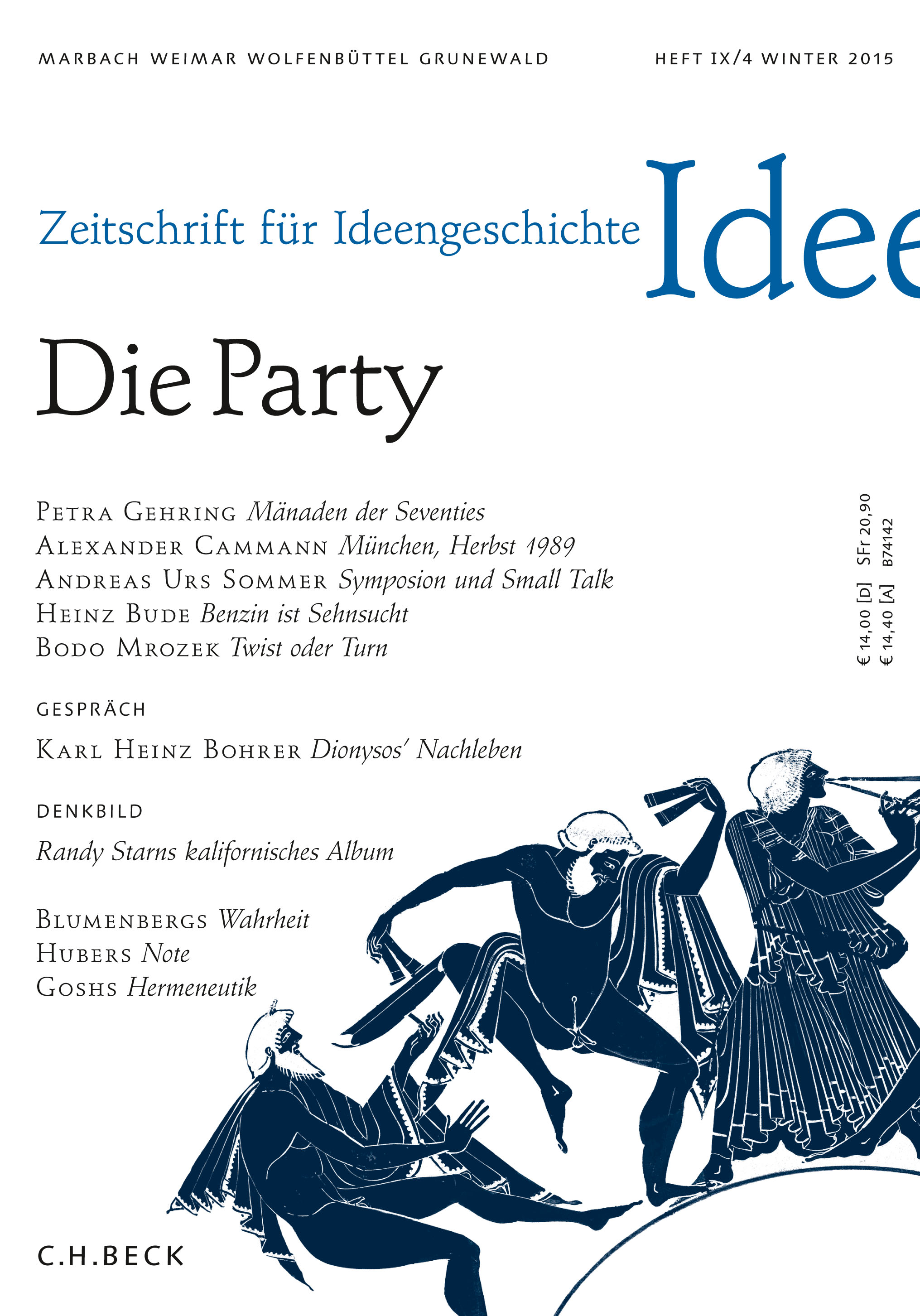 Cover von Heft IX/4 Winter 2015