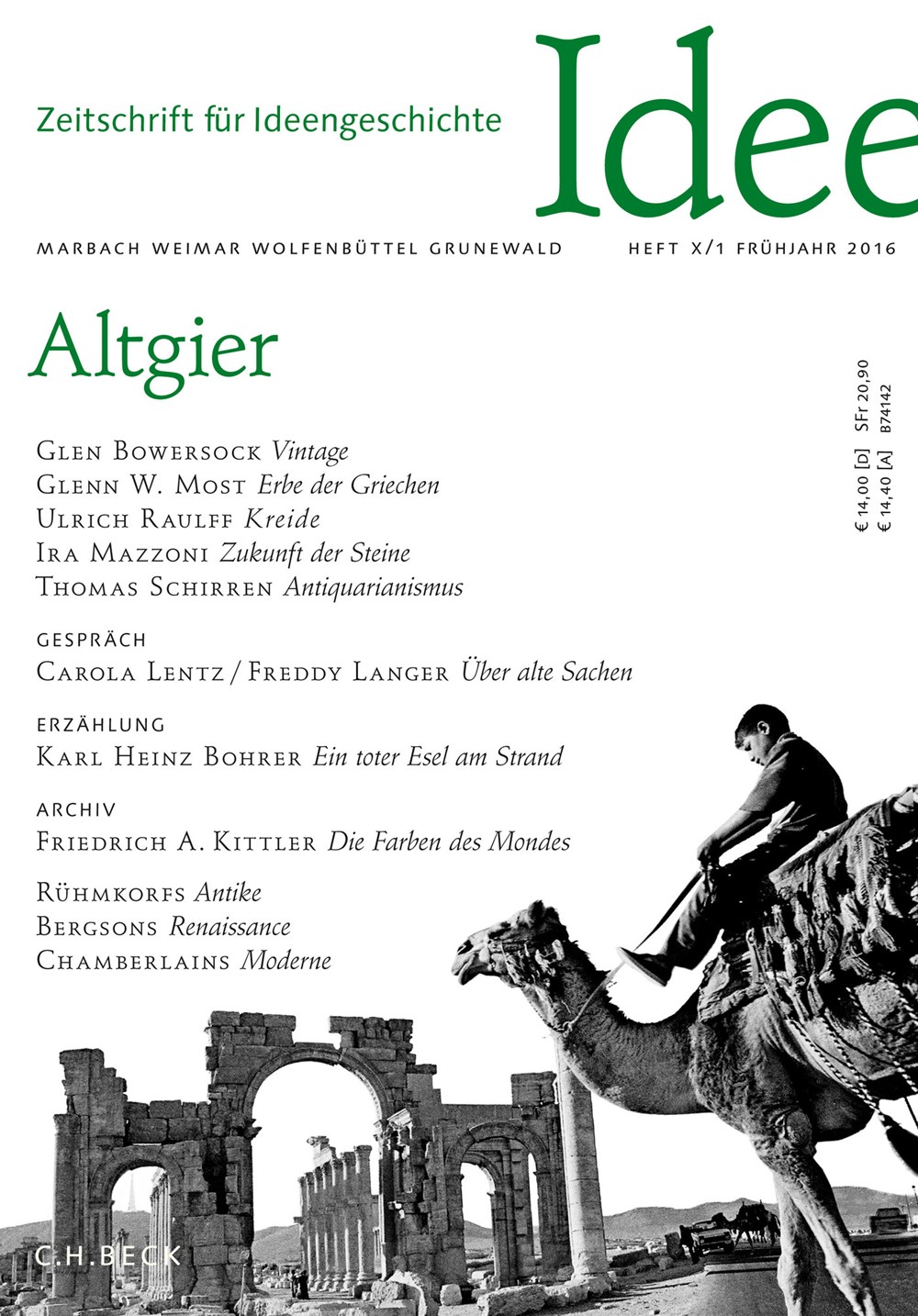 Cover von Heft X/1 Frühjahr 2016