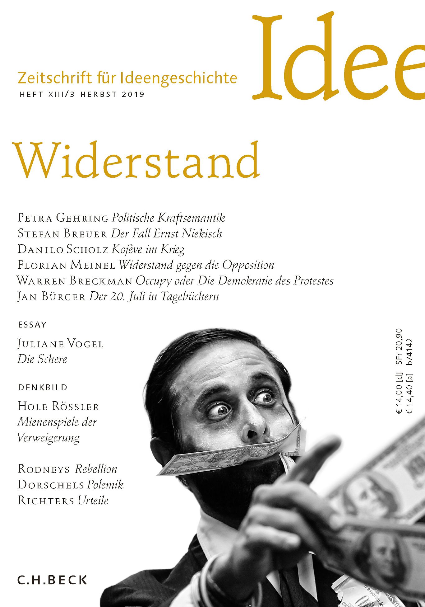 cover of Heft XIII/3 Herbst 2019