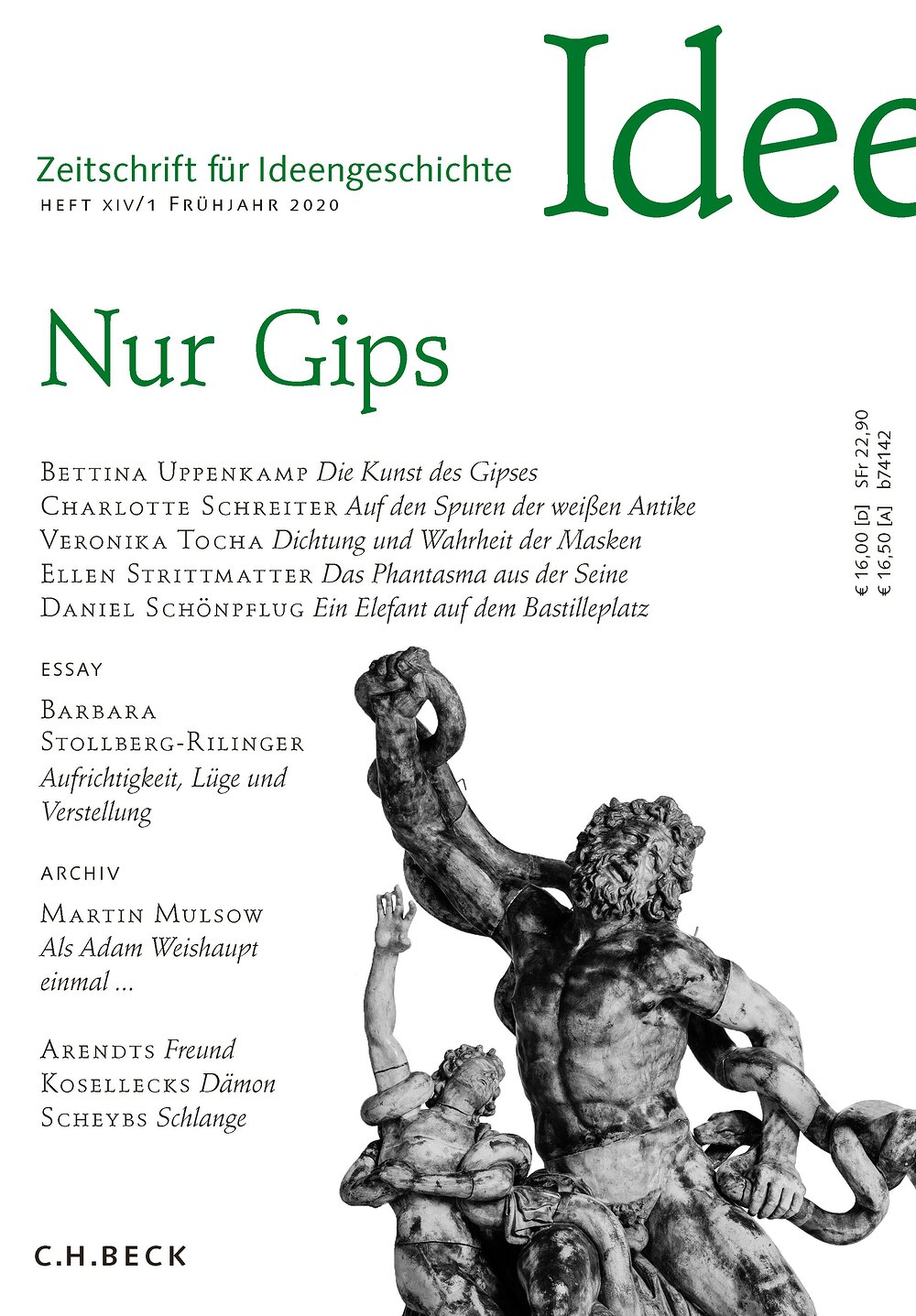 Cover von Heft XIV/1 Frühjahr 2020