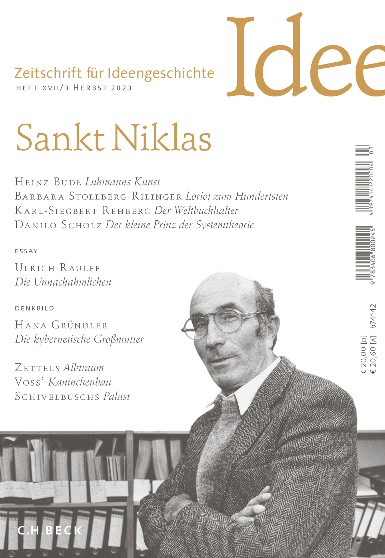 cover of Heft XVII/3 Herbst 2023