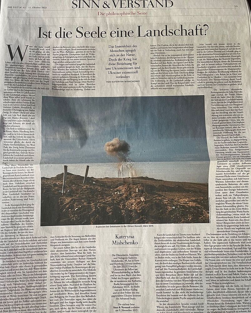 Foto des Artikels in der ZEIT