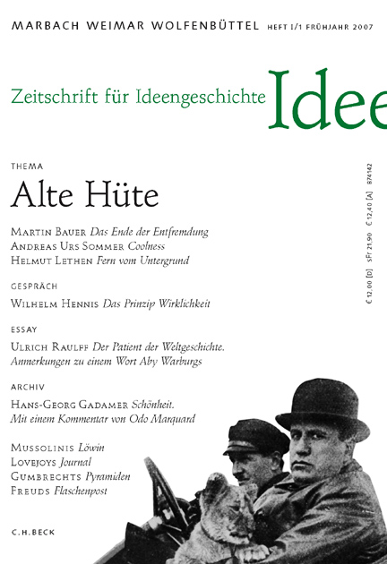 cover of Heft I/1 Frühjahr 2007
