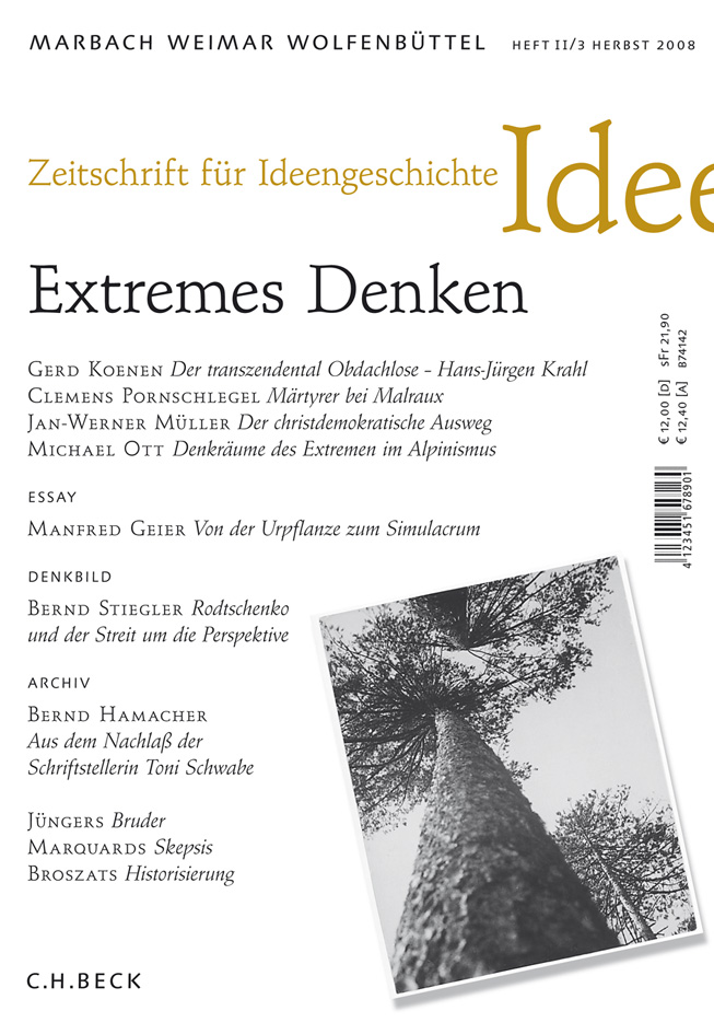 Cover von Heft II/3 Herbst 2008