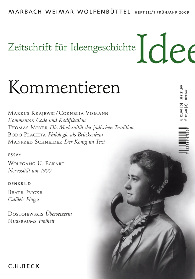 Cover von Heft III/1 Frühjahr 2009