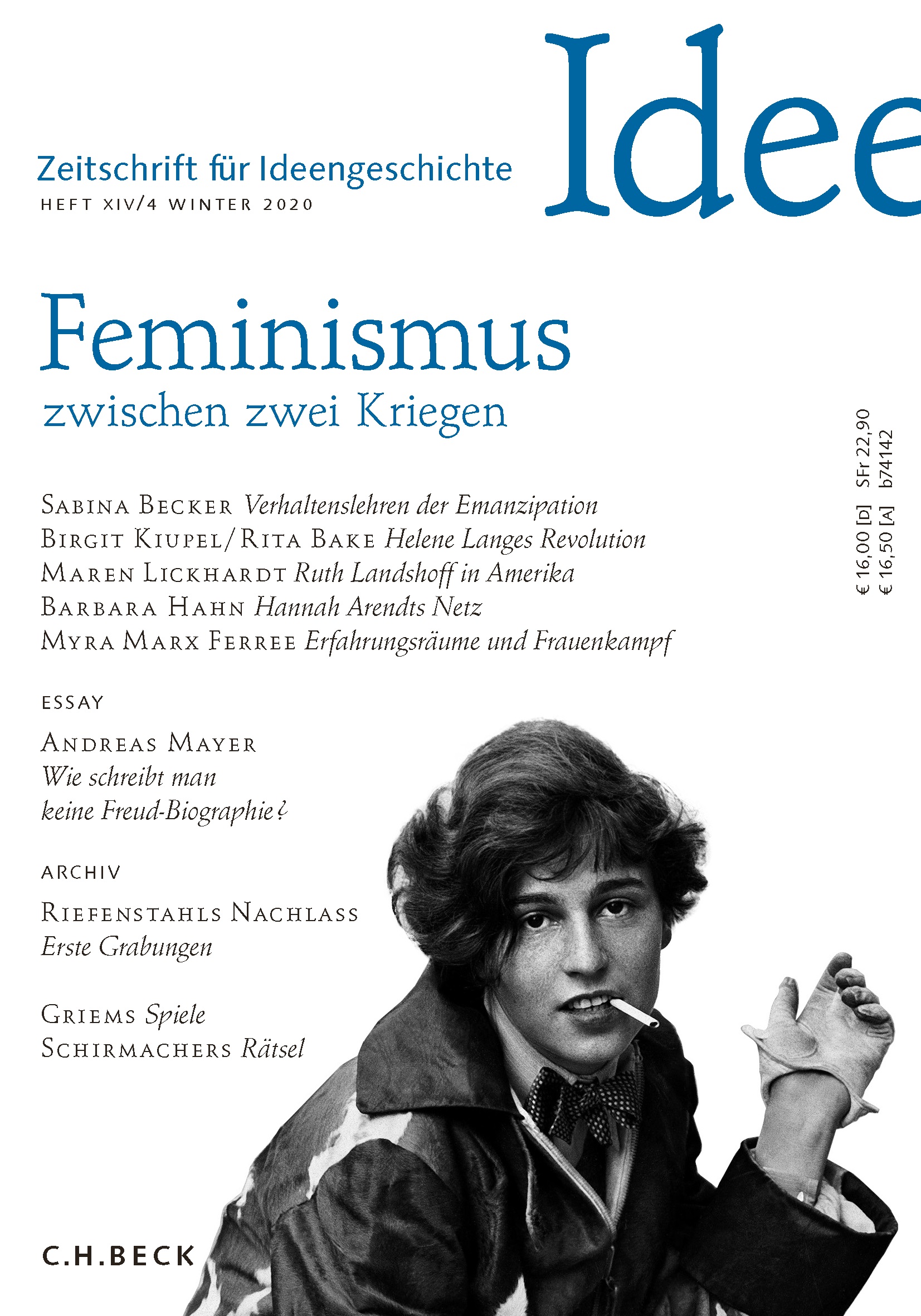 cover of Heft XIV/4 Winter 2020